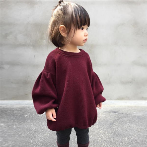 Cute Sweater with Lantern Sleeves